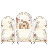 Bohemien Thema Rosa Blumen Regenbogen Party Bogen Hintergrund Bausatz